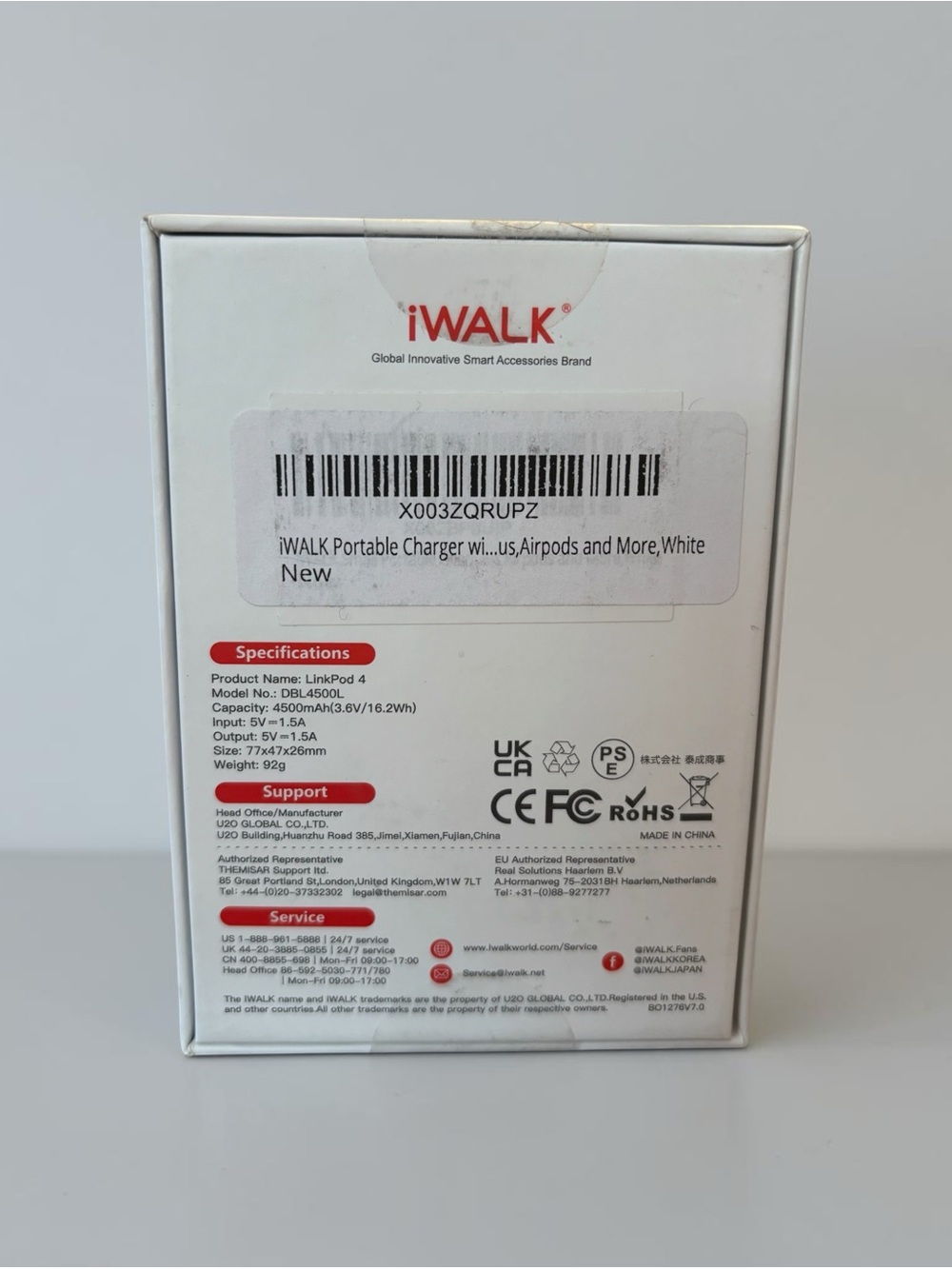 iWALK Portable Charger 4500mAh USB for iPhone Samsung NIP - Picture 5 of 5